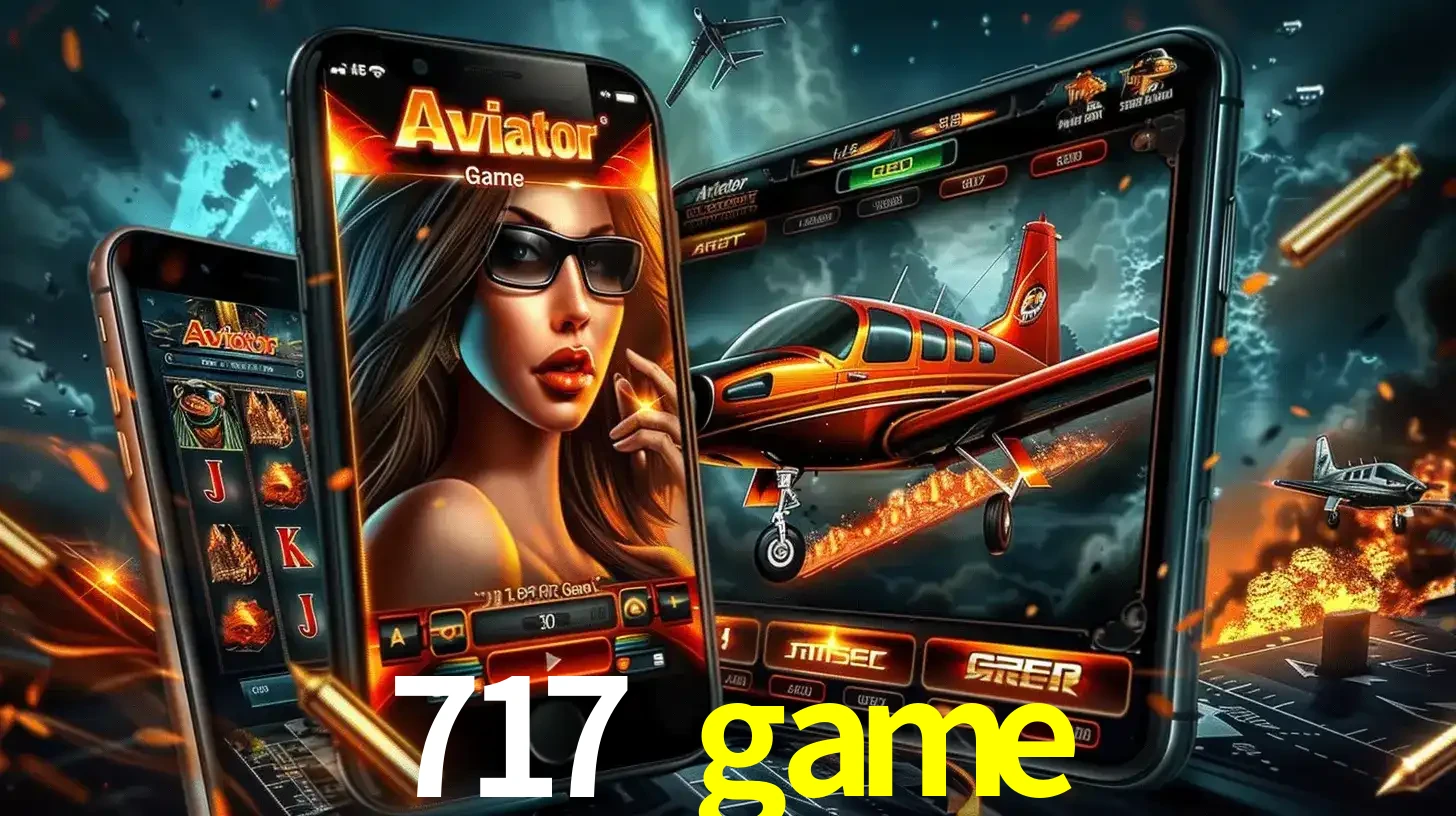 O popular jogo de apostas Aviator exibido em vários celulares e tablets, mostrando a interface emocionante e a ação de voo disponíveis para jogar agora no 717 game.