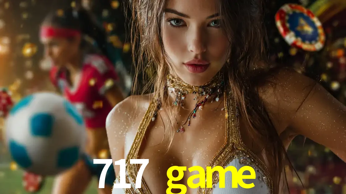 Mulher elegante representando a combinação de glamour e emoção das apostas esportivas, com uma jogadora de futebol ao fundo, destacando a ação no 717 game.