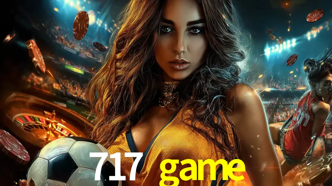Mulher segurando uma bola de futebol em uma montagem que mistura a paixão esportiva com a emoção da roleta de cassino, tudo disponível na plataforma 717 game.